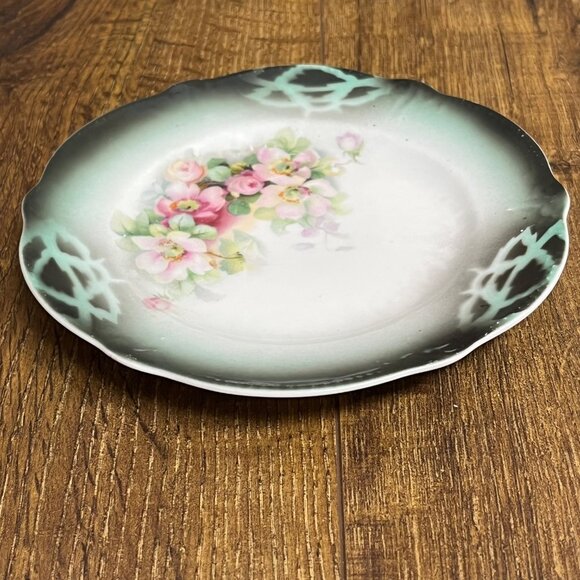 Three Crowns Germany Hand-Painted Vintage Decorative Plate 6-1/4" - Picture 4 of 6